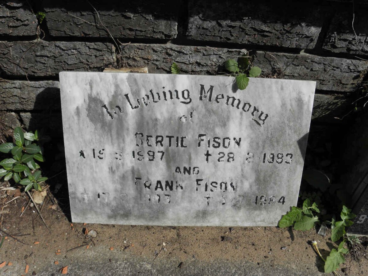 FISON Gertie 1897-1983
