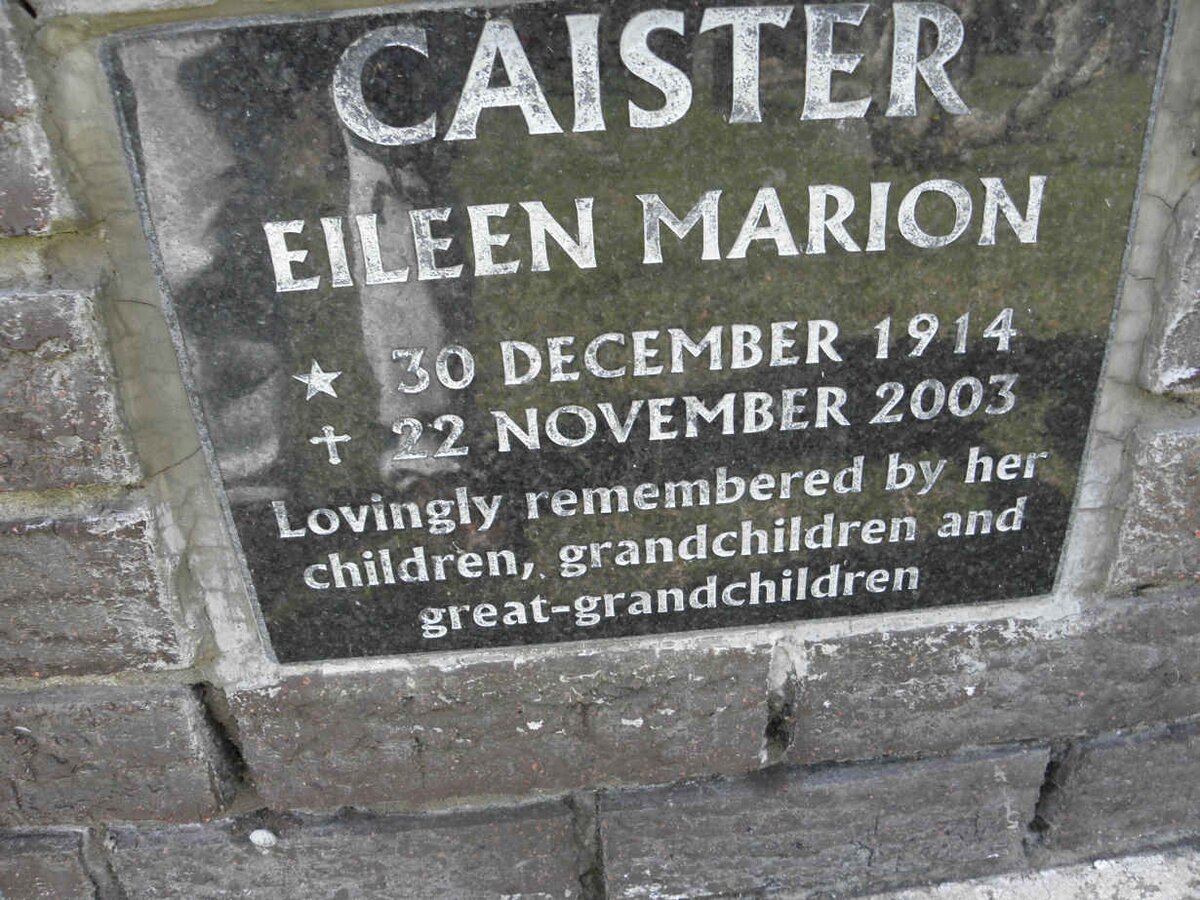 CAISTER Eileen Marion 1914-2003