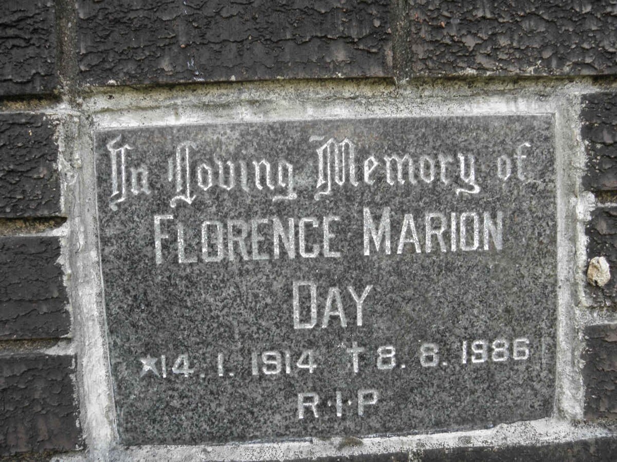 DAY Florence Marion 1914-1986