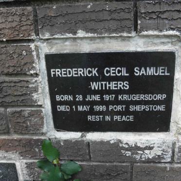 WITHERS Frederick Cecil Samuel 1917-1999