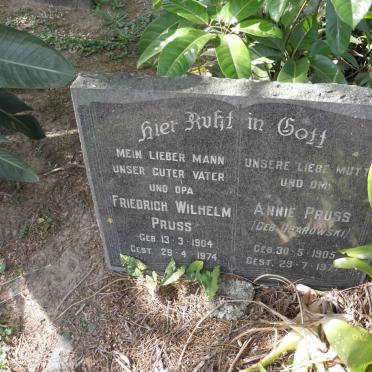 PRUSS Friedrich Wilhelm 1904-1974 &amp; Annie OBAROWSKI 1905-1977