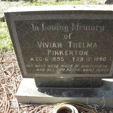 PINKERTON Vivian Thelma 1895-1980