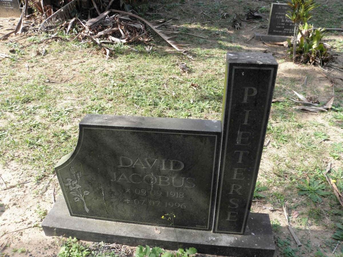 PIETERSE David Jacobus 1918-1996