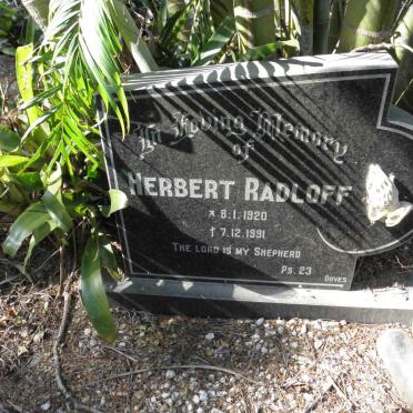 RADLOFF Herbert 1920-1991
