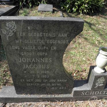 SCHOLTZ Johannes Jacobus 1925-1992