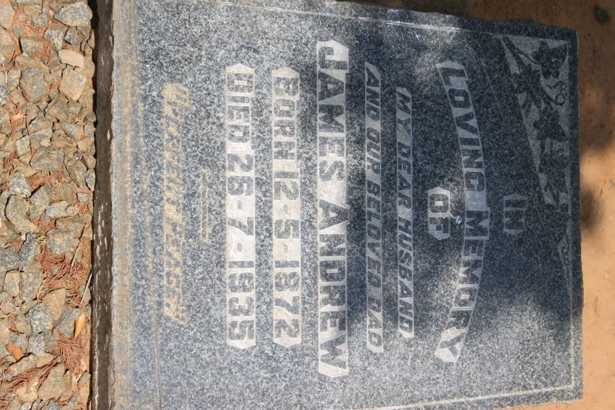 ANDREW James 1872-1935