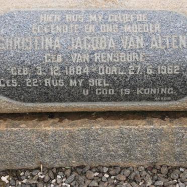 ALTENA Christina Jacoba, van nee VAN RENSBURG 1884-1962