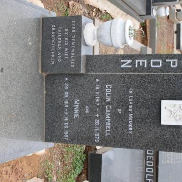 ASPDEN Colin Campbell 1917-1975 &amp; Minnie 1918-1997