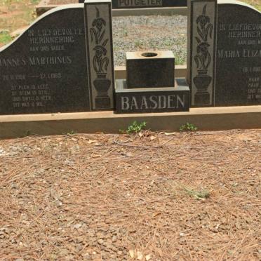 BAASDEN Johannes Marthinus 1898-1985 &amp; Marie Elizabeth Magdalena NEL 1907-1969