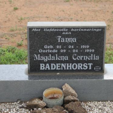 BADENHORST Magdalena Cornelia 1919-1999