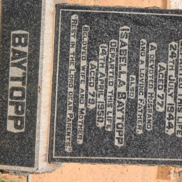 BAYTOPP Harry -1944 &amp; Isabella -1950