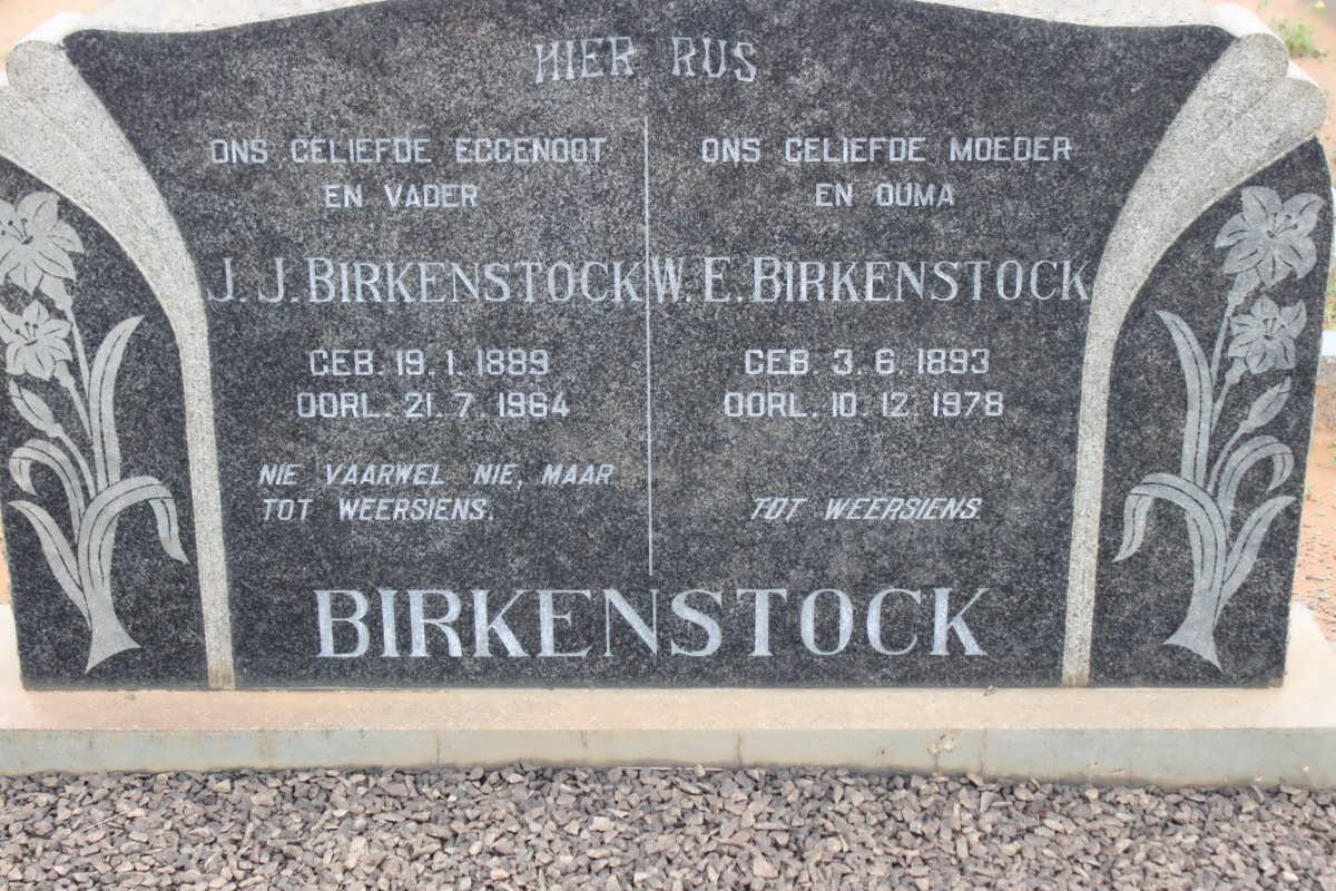 BIRKENSTOCK J.J. 1889-1964 &amp; W.E. 1883-1978
