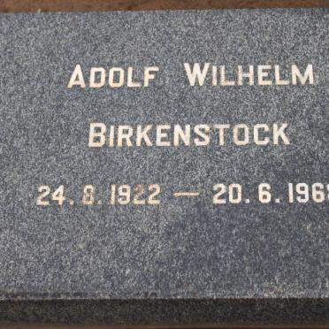 BIRKENSTOCK Adolf Wilhelm 1922-1968