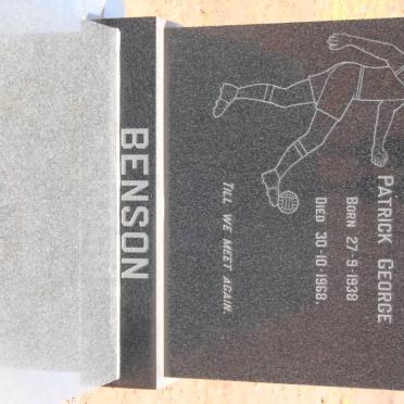 BENSON Patrick George 1938-1968