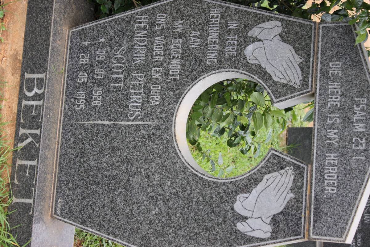 BEKET Hendrik Petrus Scott 1928-1995