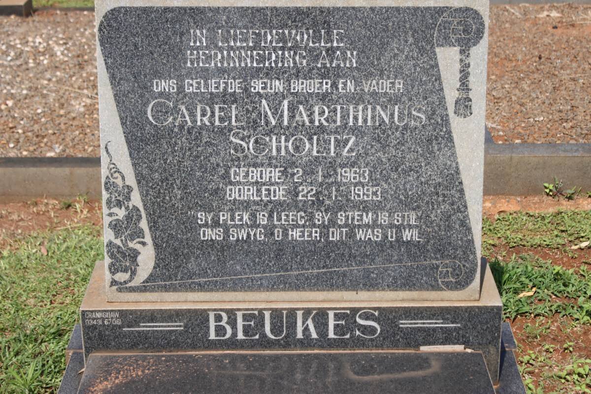 BEUKES Carel Marthinus Scholtz 1963-1993