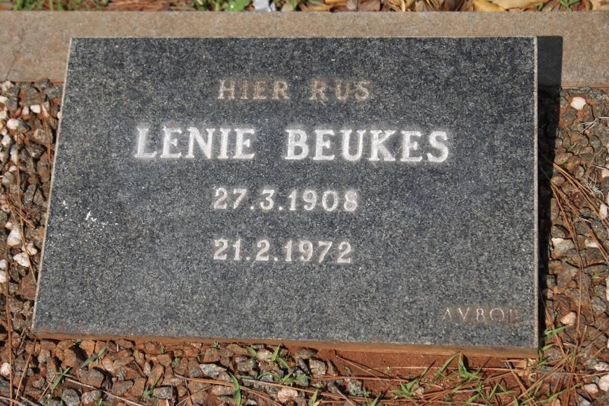 BEUKES Lenie 1908-1972