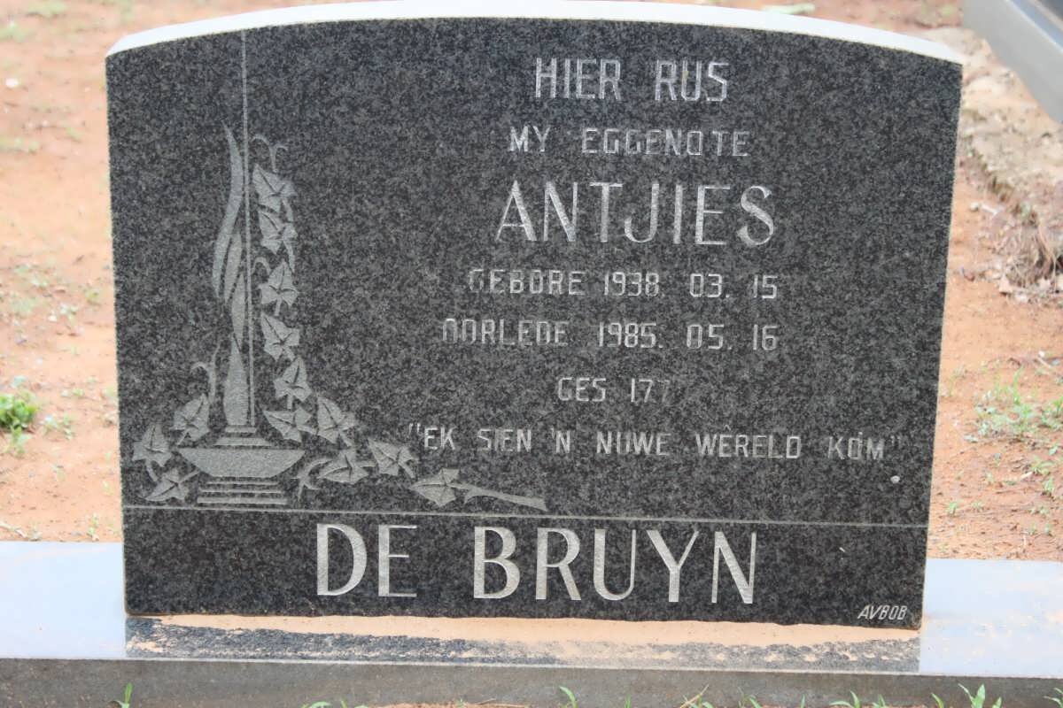 BRUYN Antjies, de 1938-1985