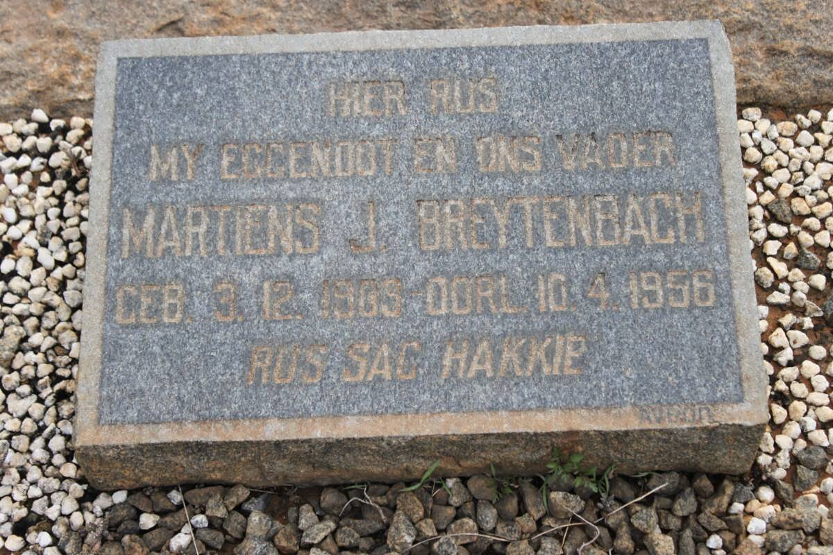 BREYTENBACH Martiens J. 1909-1956