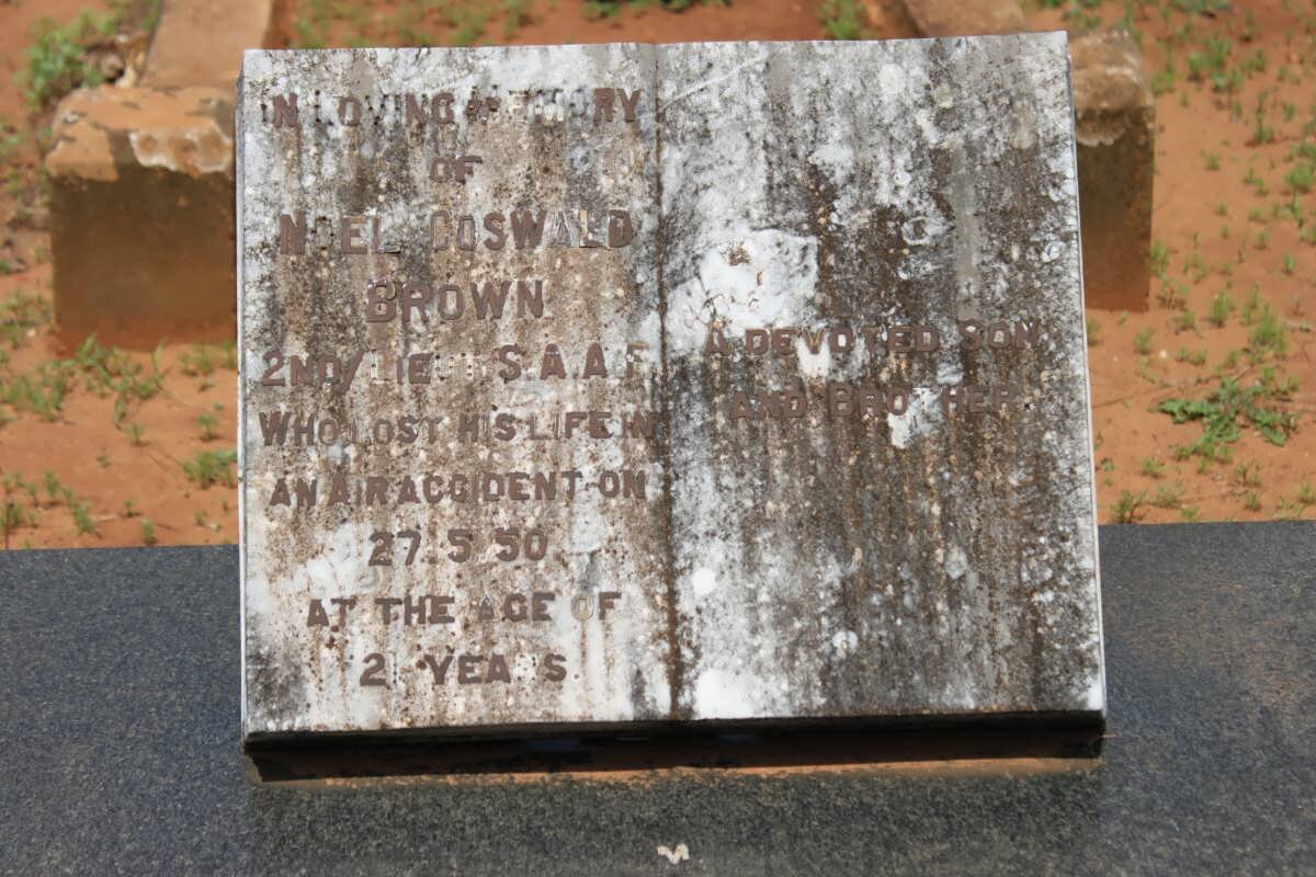 BROWN Noel Ooswald -1950