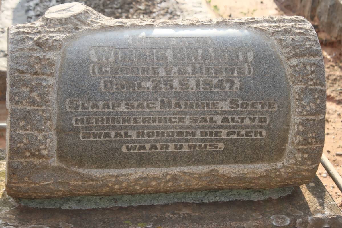 BRANDT Winnie nee VAN DER MERWE  -1947