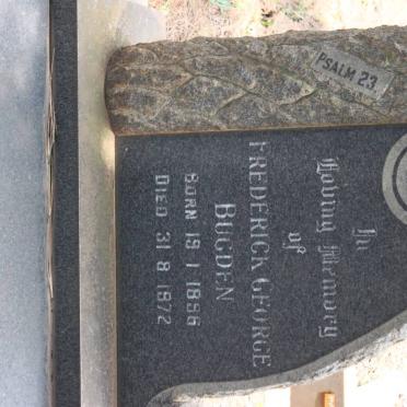 BUGDEN Frederick George 1896-1972