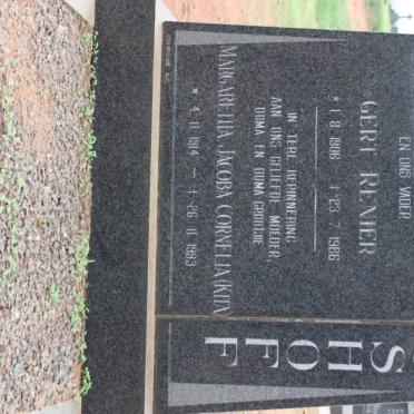 BOSHOFF Gert Renier 1906-1986 &amp; Margaretha Jacoba Cornelia 1914-1993