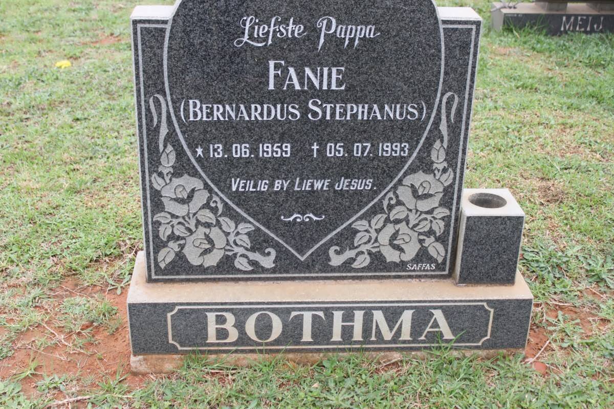 BOTHMA Bernardus Stephanus 1959-1993