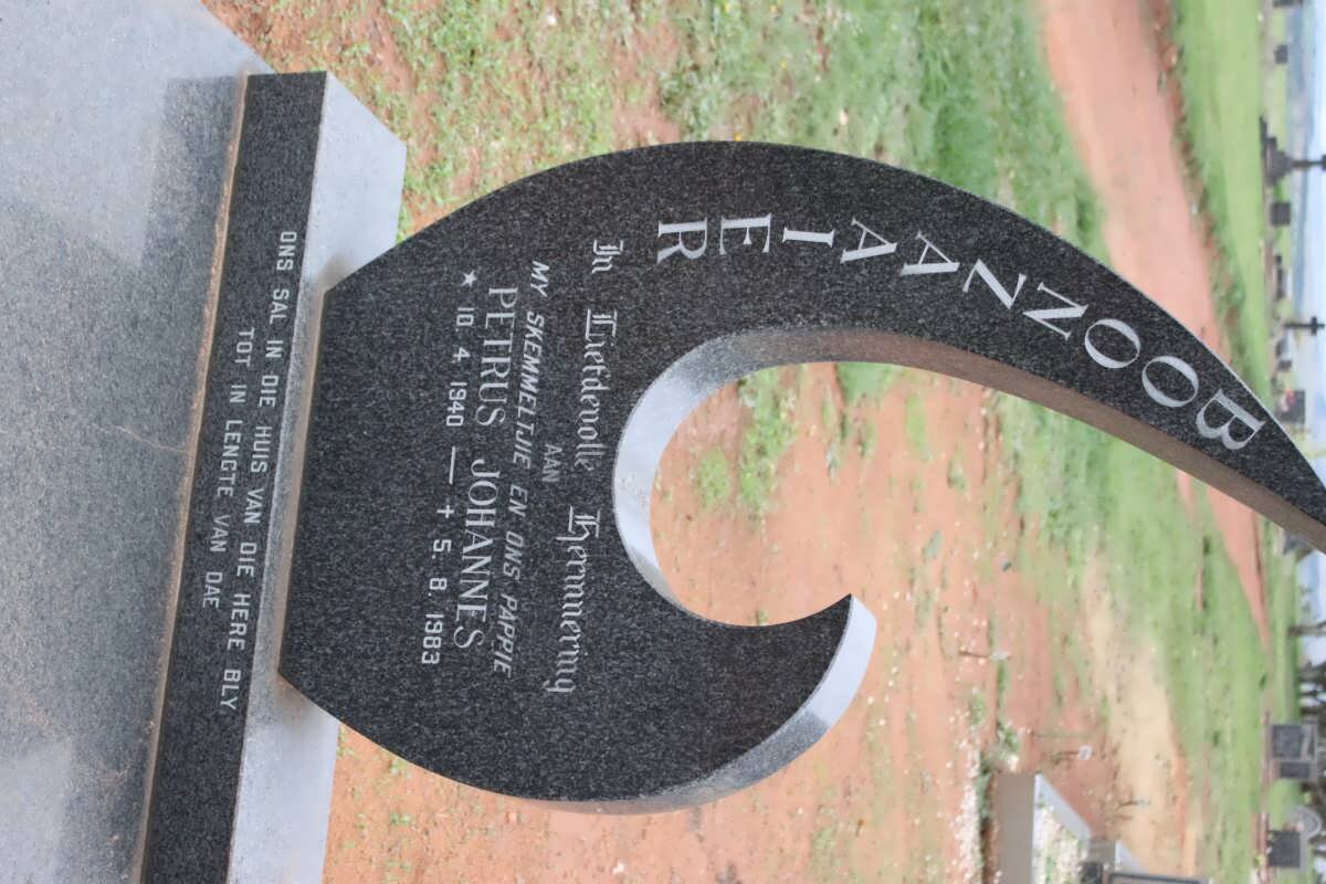 BOONZAAIER Petrus Johannes 1940-1983