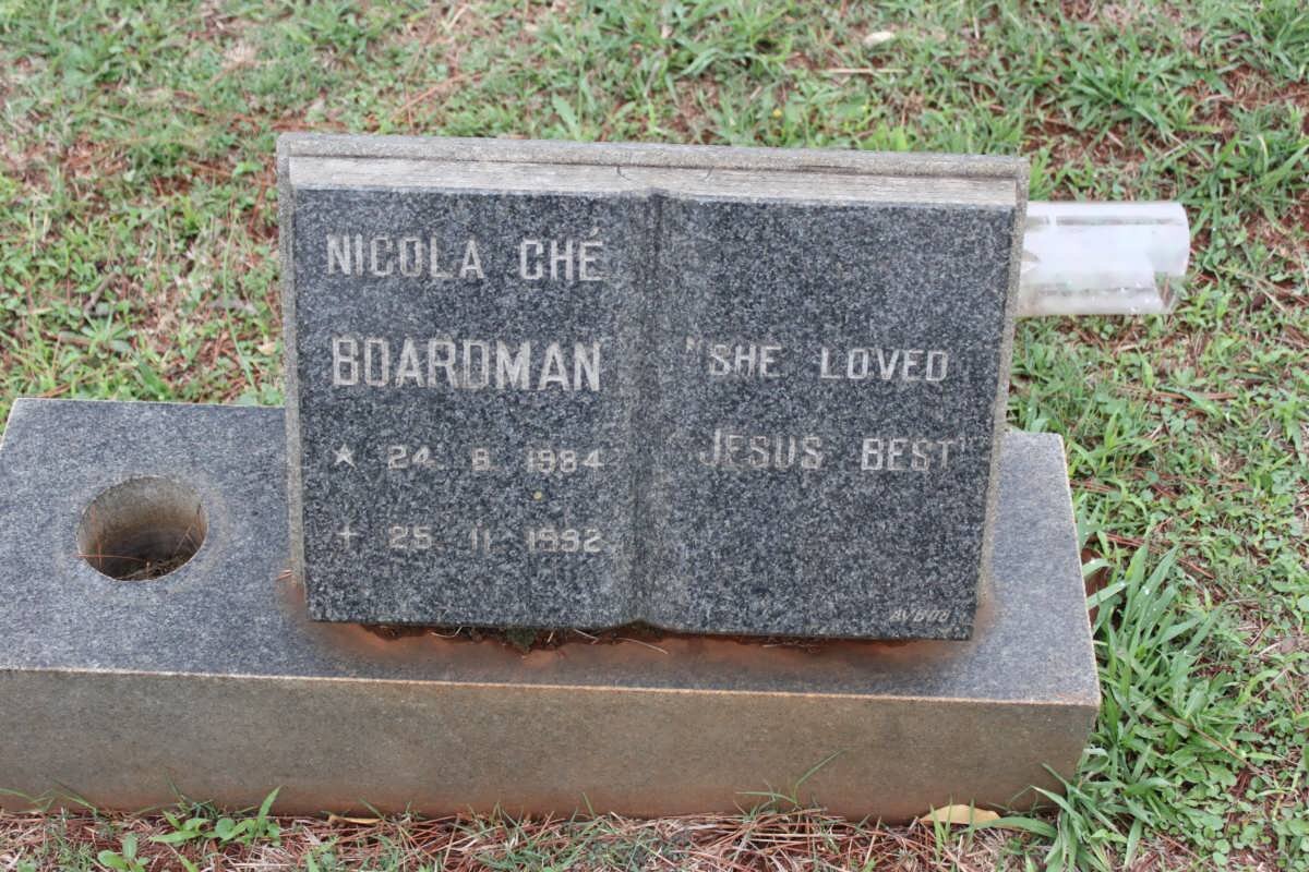 BOARDMAN Nicola Che 1984-1992