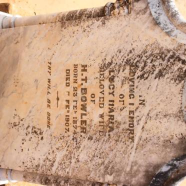 BOWLER Lucy Maria 1874-1907