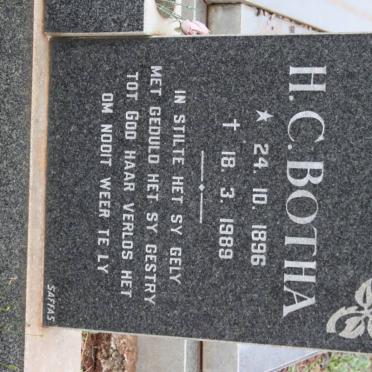 BOTHA H.C. 1896-1989