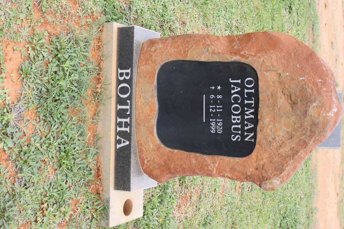 BOTHA Oltman Jacobus 1920-1999