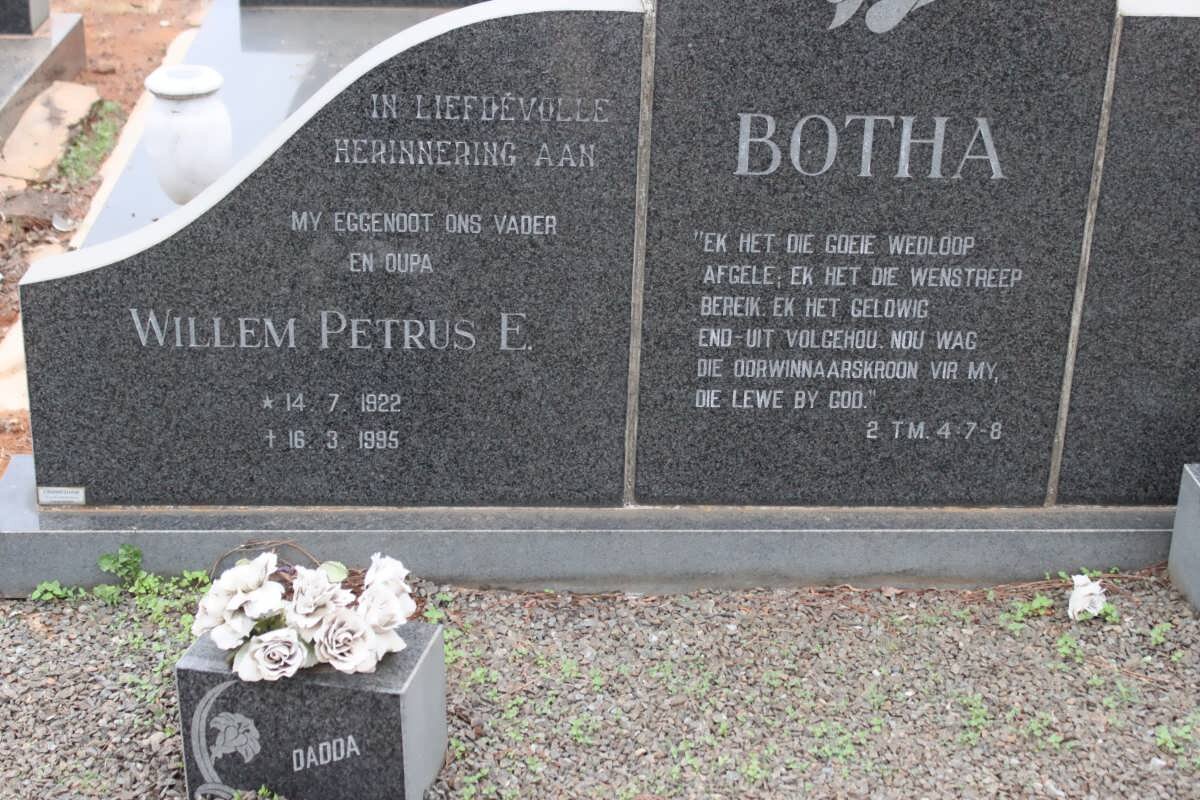 BOTHA Willem Petrus E. 1922-1995