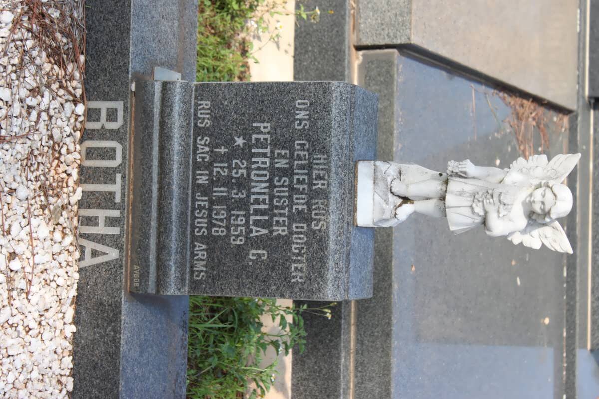 BOTHA Petronella C. 1959-1978