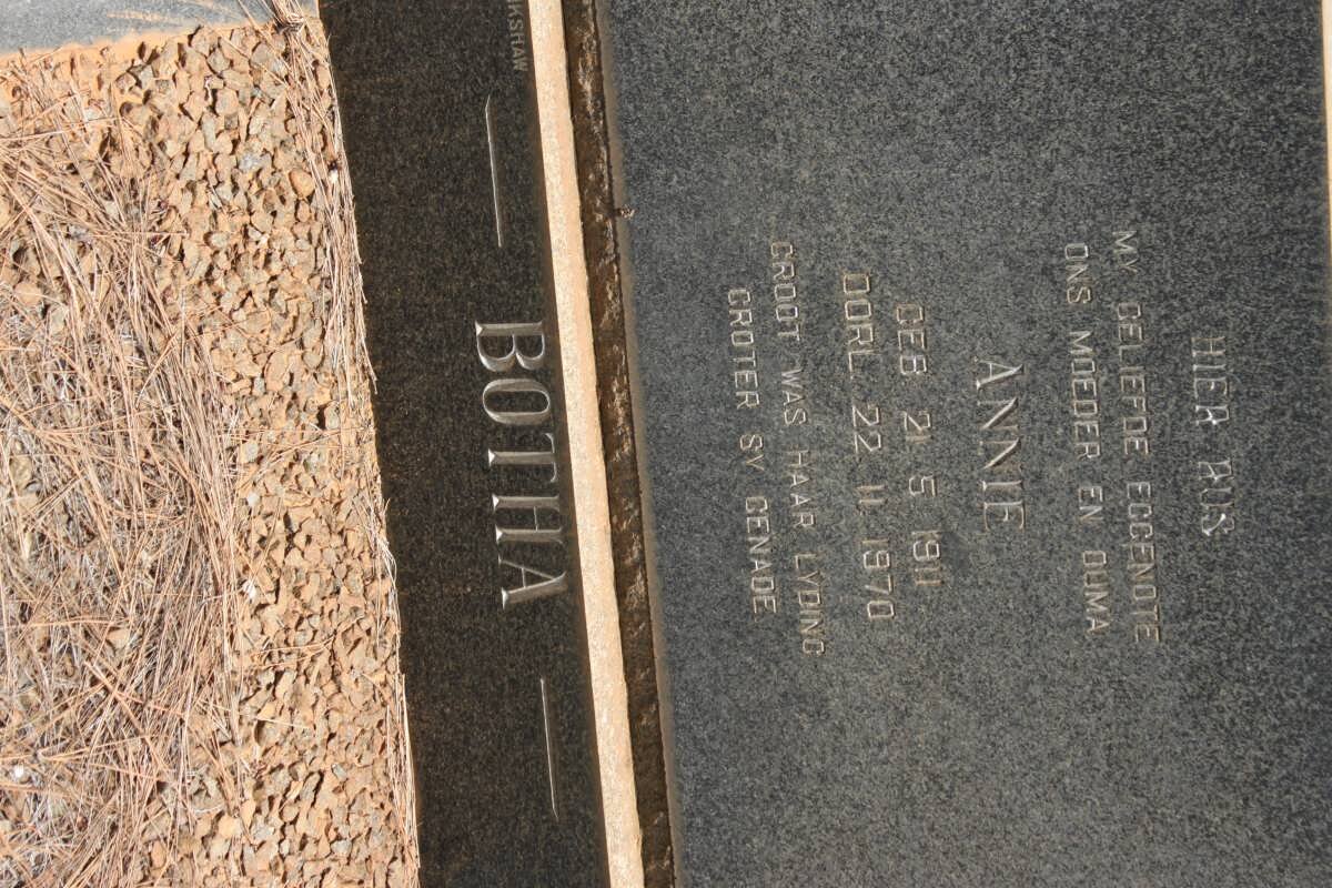 BOTHA Annie 1911-1970