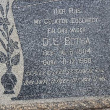 BOTHA D.E. 1904-1958