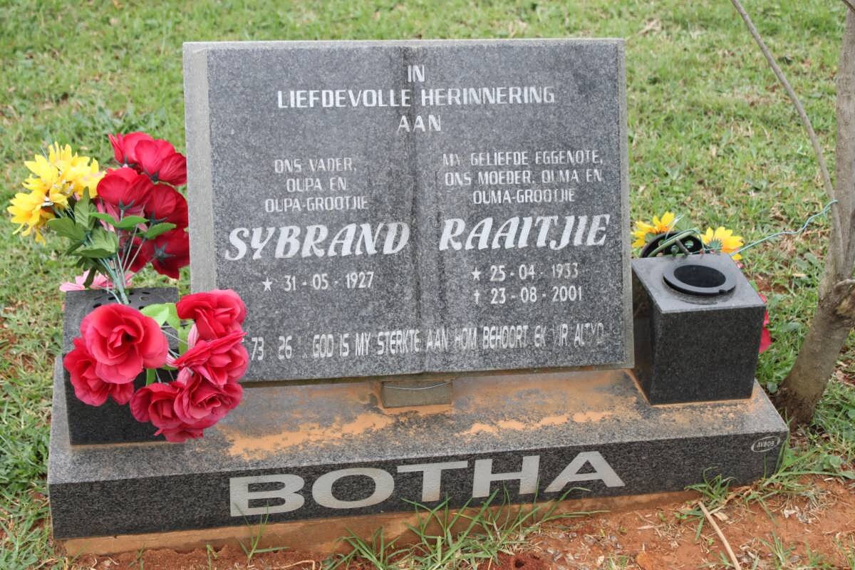 BOTHA Sybrand 1927- &amp; Raaitjie 1933-2001