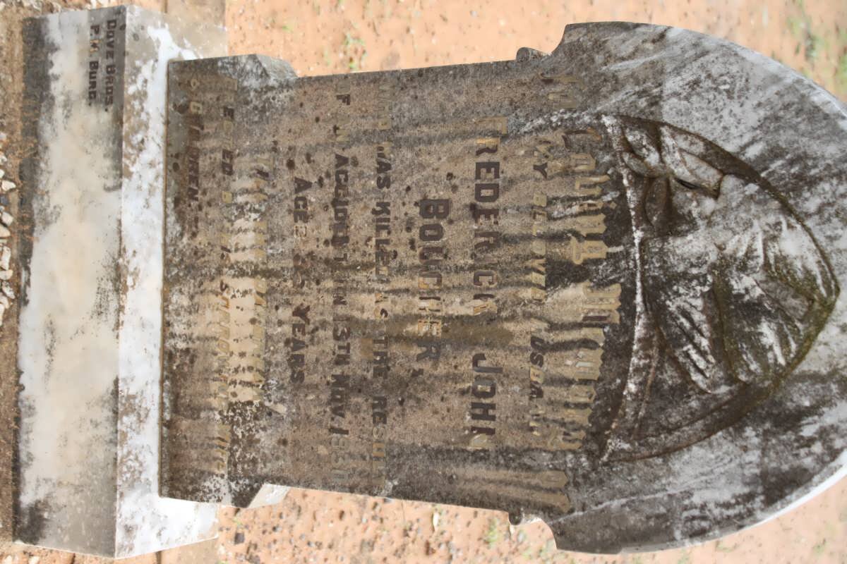 BOUCHER Frederick John -1930