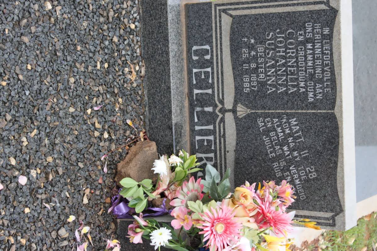 CELLIERS Cornelia Johanna Susanna nee BESTER 1897-1985