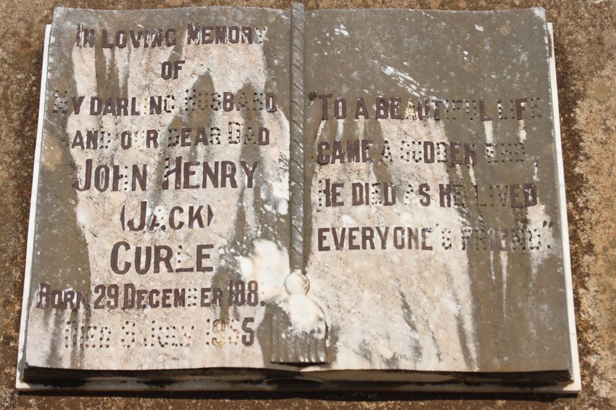 CURLE John Henry 1881-1955