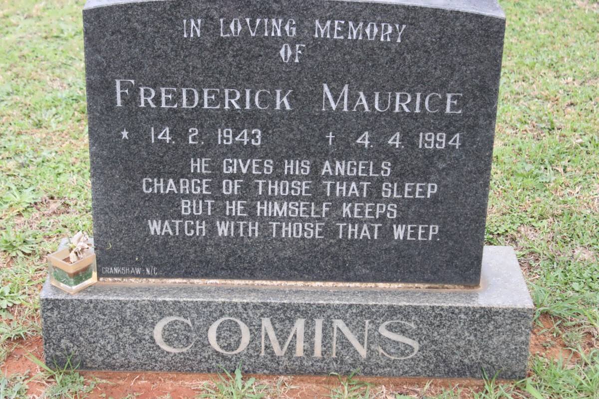 COMINS Frederick Maurice 1943-1994