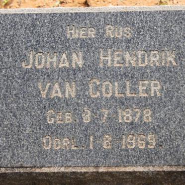 COLLER Johan Hendrik, van 1878-1969