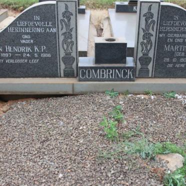 COMBRINCK Jan Hendrik K.P. 1897-1986 &amp; Martina Johanna SCHEEPERS 1903-1980