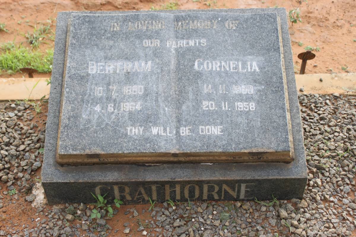 CRATHORNE Bertram 1880-1964 &amp; Cornelia 1880-1958