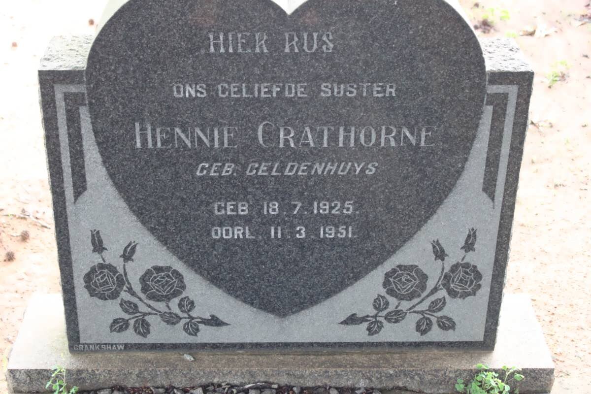 CRATHORNE Hennie nee GELDENHUYS 1925-1951