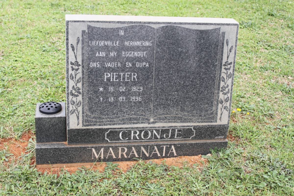 CRONJE Pieter 1929-1996