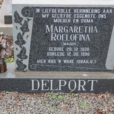 DELPORT Margaretha Roelfina 1930-1996