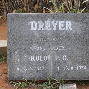 DREYER Rulof P.G. 1917-1974