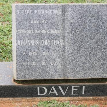 DAVEL Johannes Christiaan 1920-1992